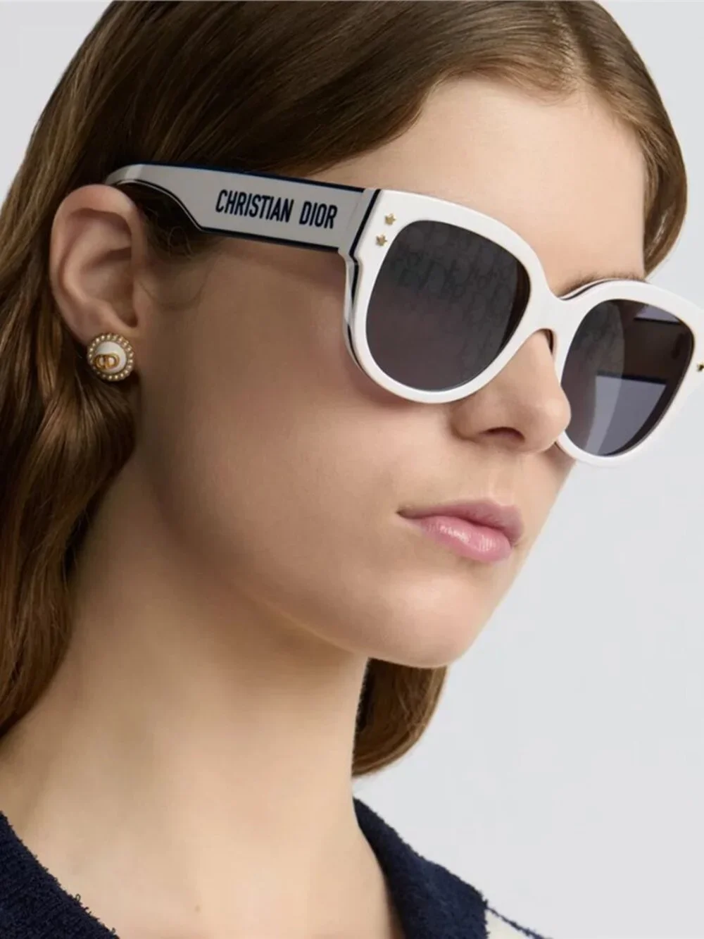 Dior DIORPACIFIC B2F 95A8 Square Sunglasses – White/Blue Green / Silver $310 $54